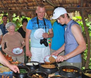 Mealtimes are great social times to get to know fellow travelers from Czech Republic.