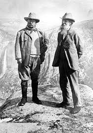 President Teddy Roosevelt and John Muir (right)